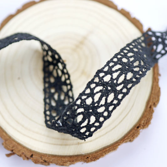 1 m Cinta Crochet Negro 15mm Alua Cid