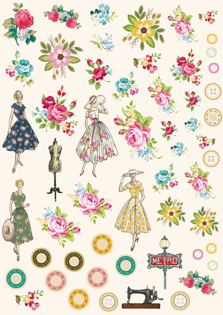 Die cuts Illustrations Savoir Vintage Odyssey