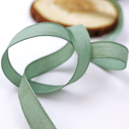 1 m Cinta Lino Verde Agua 12mm Alua Cid