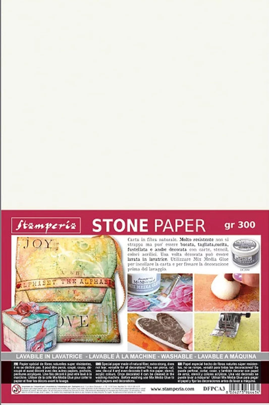 Stone Paper Stamperia 300gr A4 29,7x21