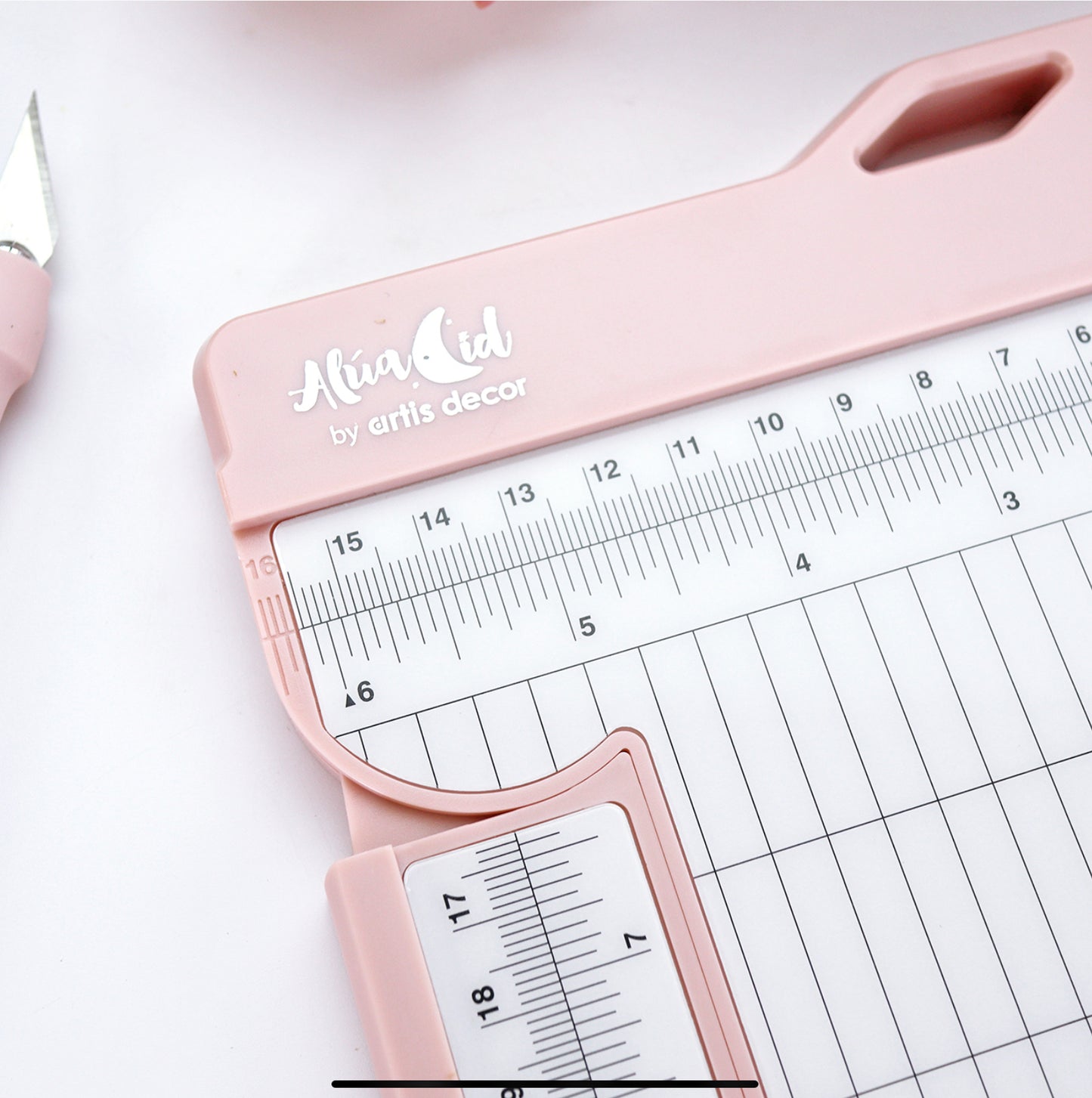 Cizalla grande Trimmer + cuchilla y marcador Rosa Alua Cid