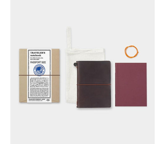 Traveler's Company| Cuaderno Traveler's Notebook Passport Size Brown Marrón