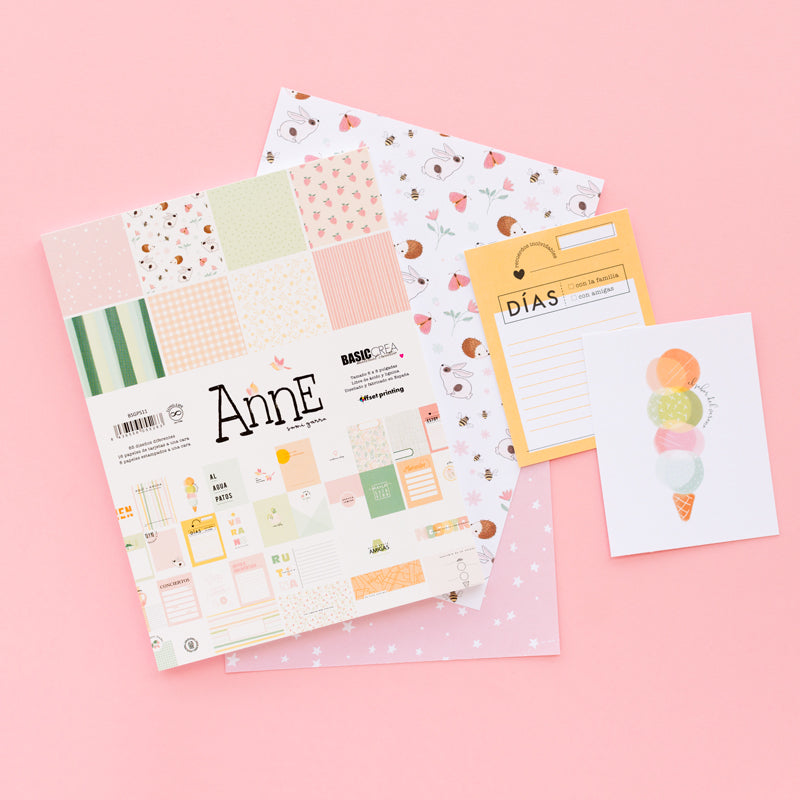 Bloc de tarjetas Anne