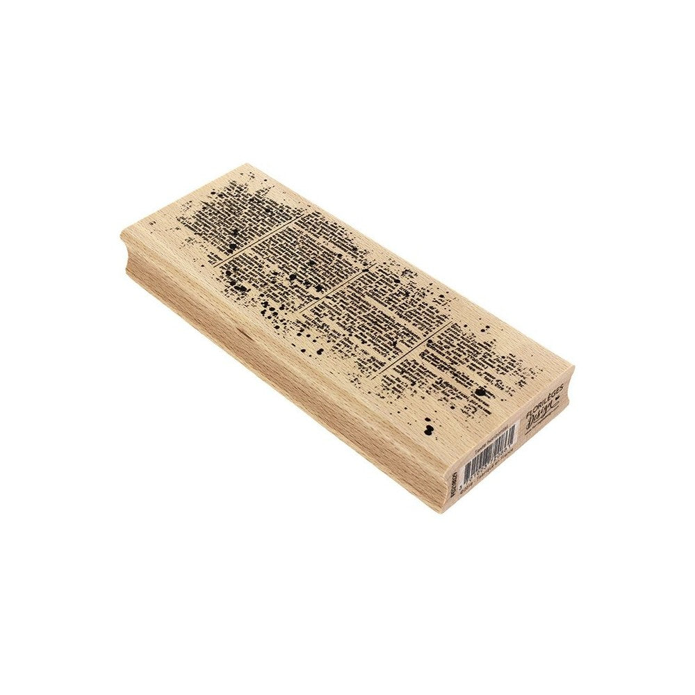 Sello de madera Texto Horizontal Florileges