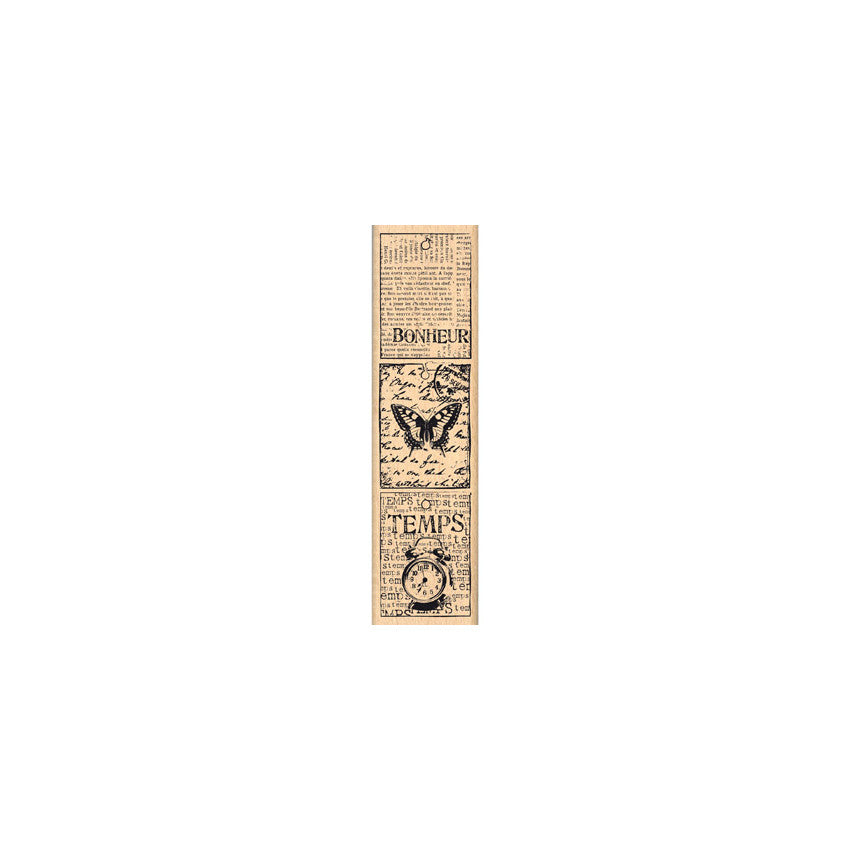 Sello de madera Etiquetas pequeñas vintage Florileges