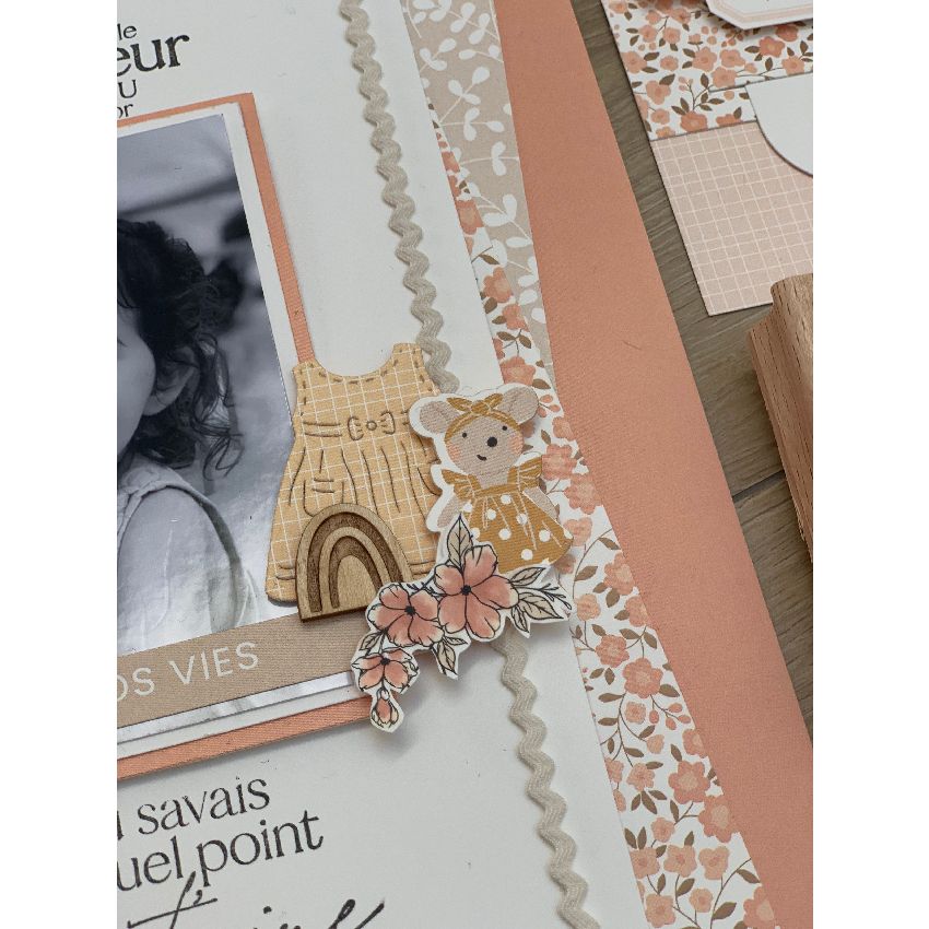 Die cuts Pequeños pasos Niña Florileges