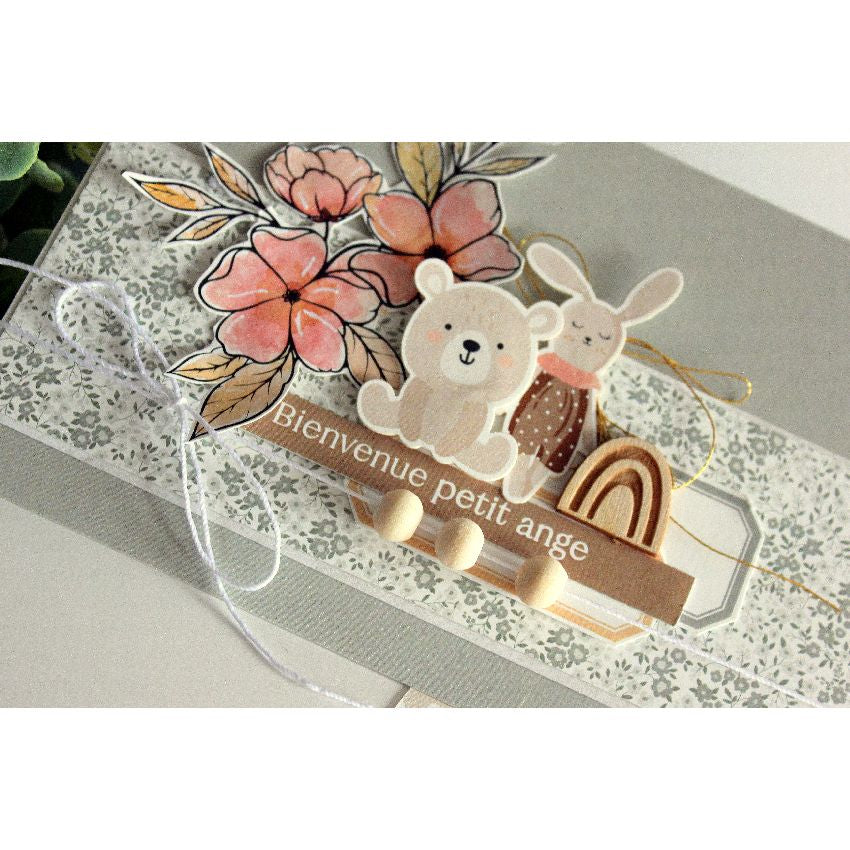 Die cuts Pequeños pasos Niña Florileges