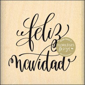 Sello de madera Feliz Navidad Florileges