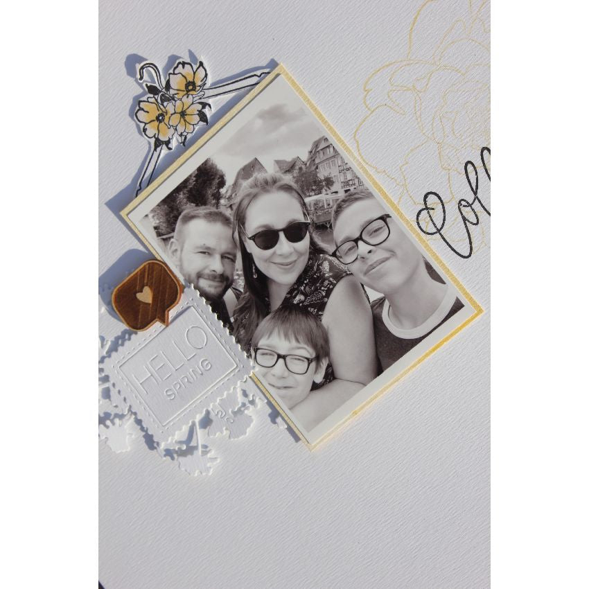 Sello de madera Colgador de flores Florileges