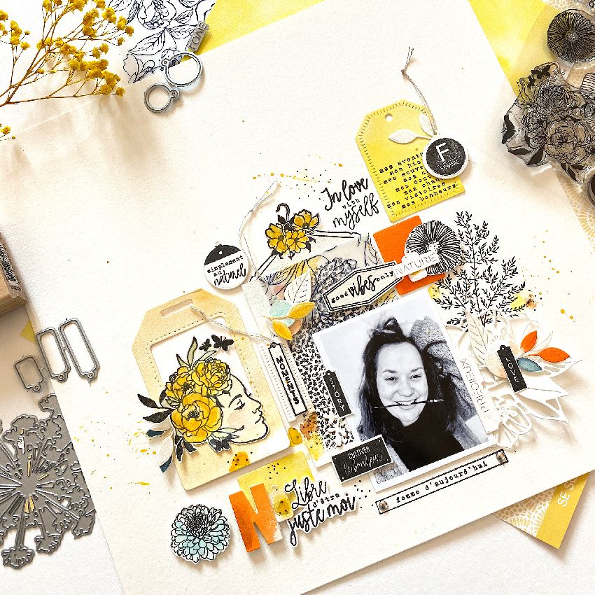 Sello de madera Colgador de flores Florileges