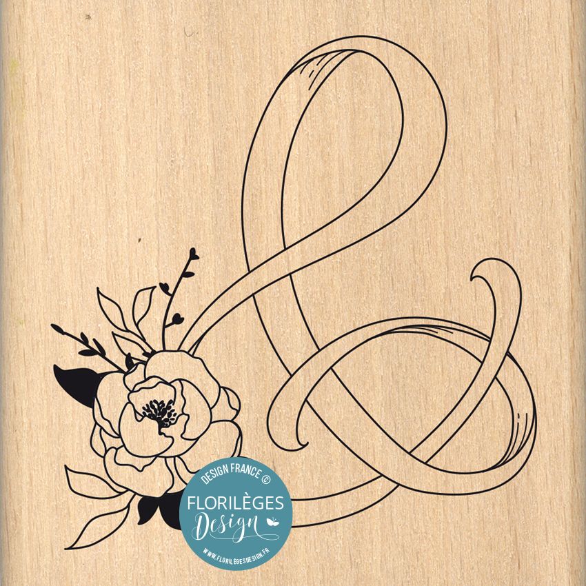 Sello de madera Cinta Esperluette Florileges