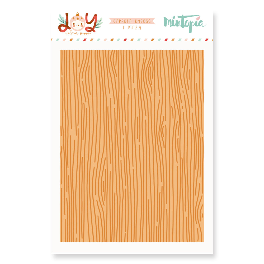 Carpeta de emboss Madera Joy Mintopia