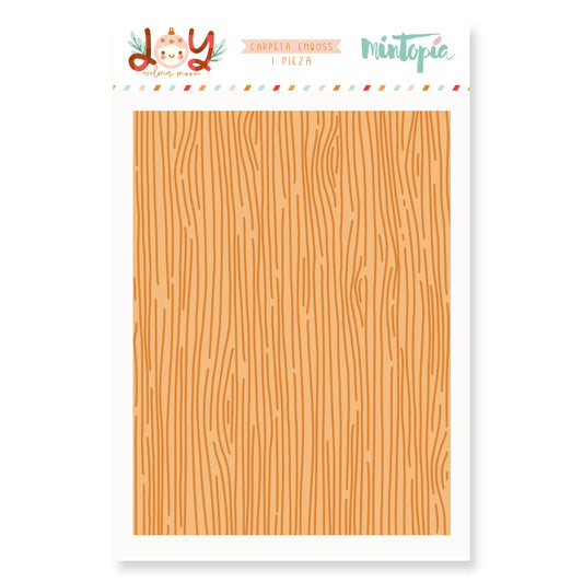 Carpeta de emboss Madera Joy Mintopia