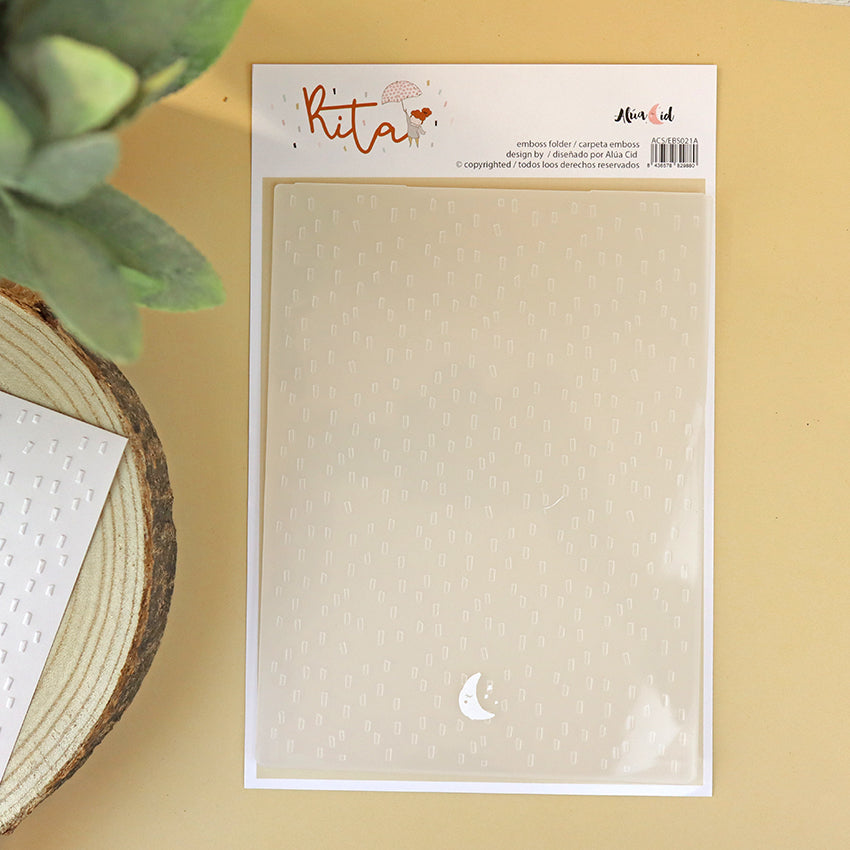 Carpeta de emboss Confetti Rita Alua Cid