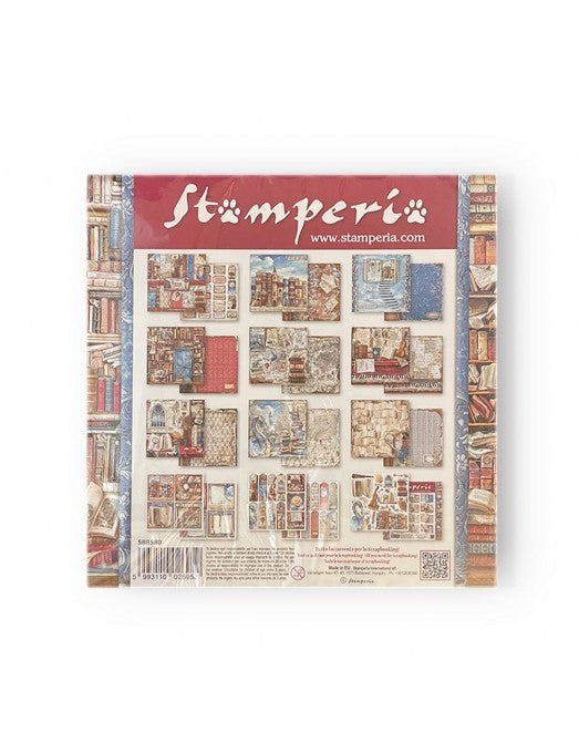 Colección Vintage Library 20x20 Stamperia
