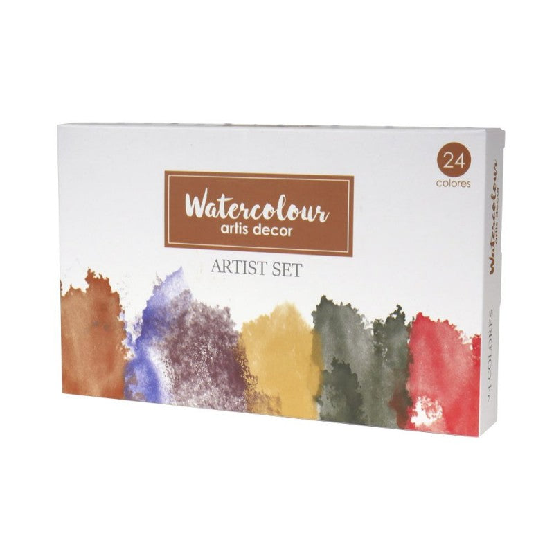 Acuarela Artist set Artis Deco 24 colores 1/2 godet