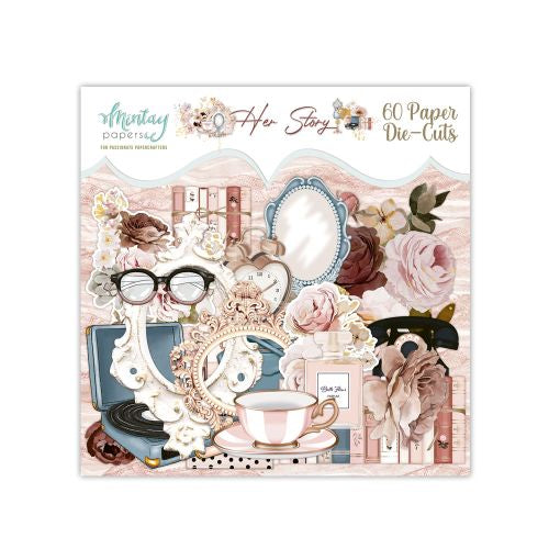 Die cuts Her Story Mintay Papers 60 piezas