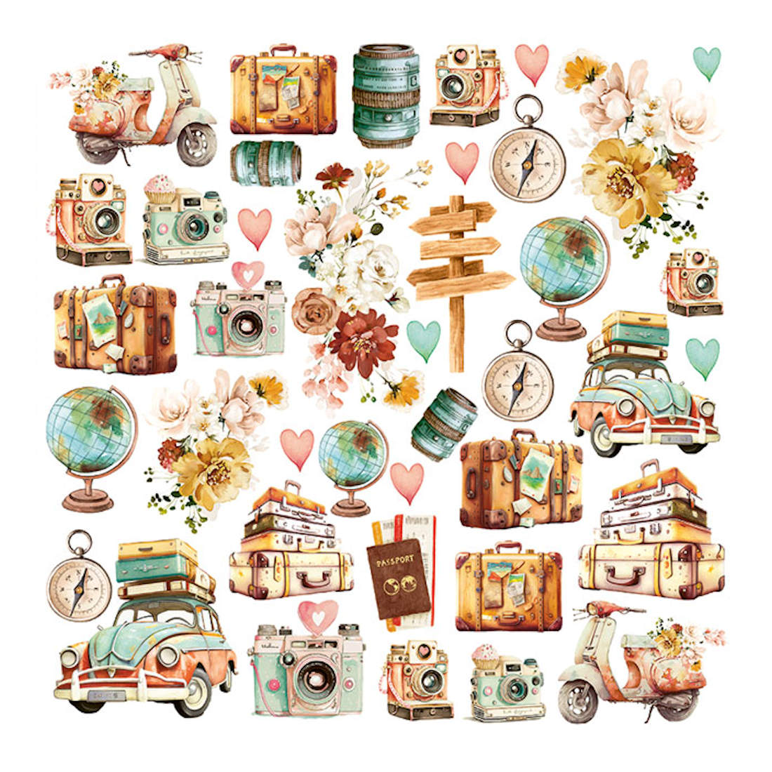 Colección Places We Go 30x30 Mintay Papers