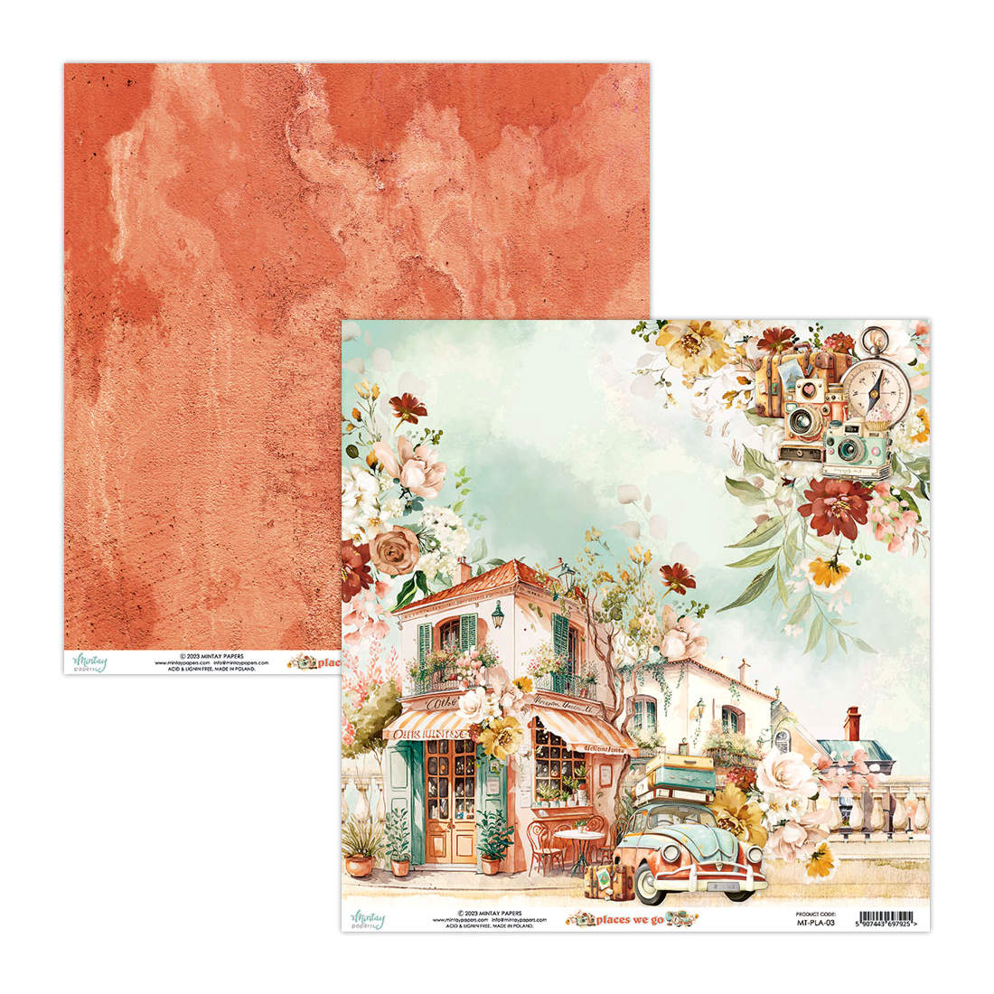 Colección Places We Go 30x30 Mintay Papers
