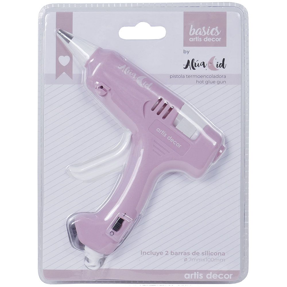 Pistola Termoencoladora Rosa 20W (Barra 7mm) Alua Cid