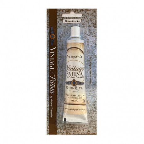 Tubo Vintage Patina Dark blue 50ml Stamperia