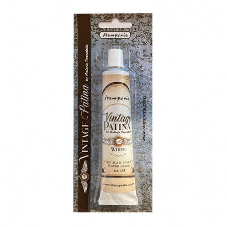 Tubo Vintage Patina White 50ml Stamperia
