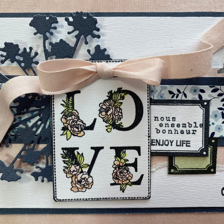 Sello acrílico Love Liberty Florileges