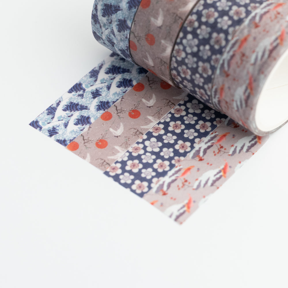 Set 4 Washi Tape Hokusai Kokonote