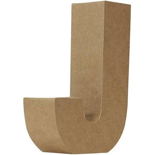 Letra “J” Papel Maché 25cm Ancha