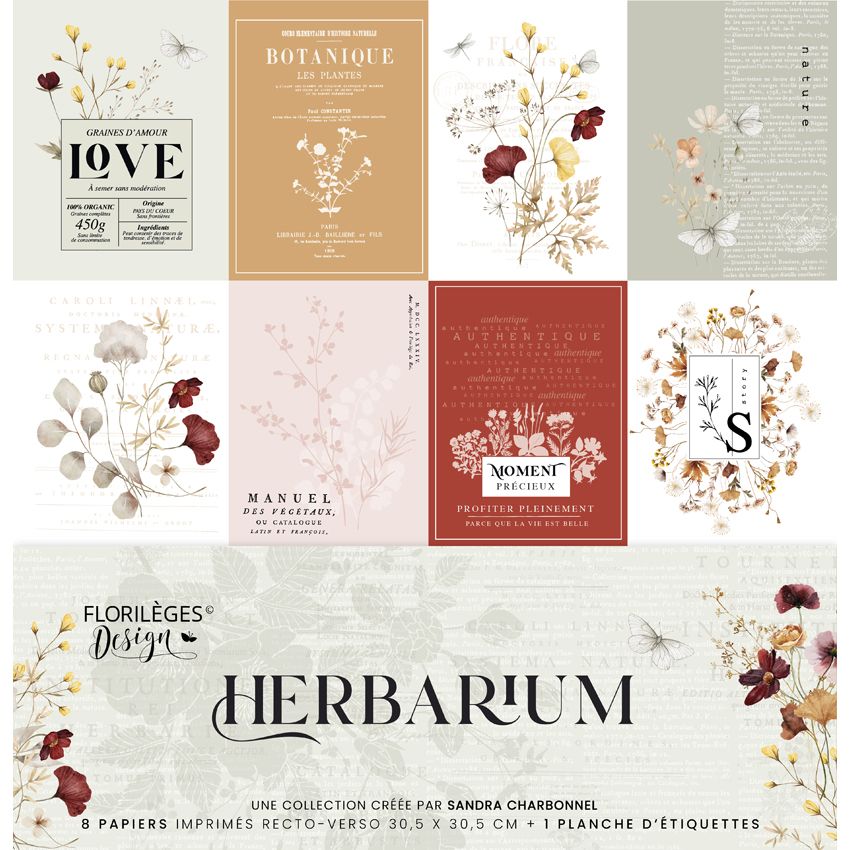 Colección Herbarium 30x30 Florileges