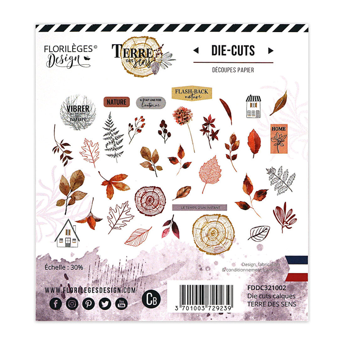 Die cuts Vellum Terre Des Sens Florileges