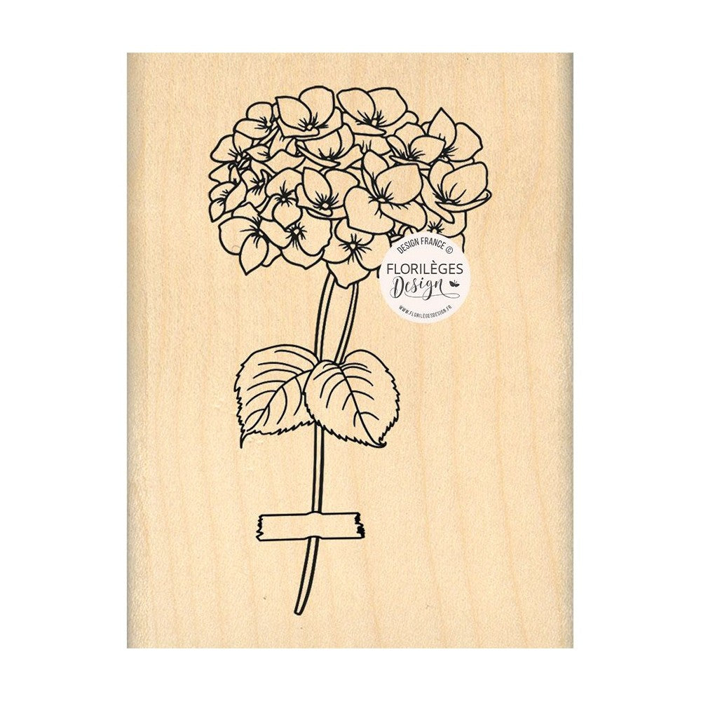 Sello de madera Hortensia Florileges