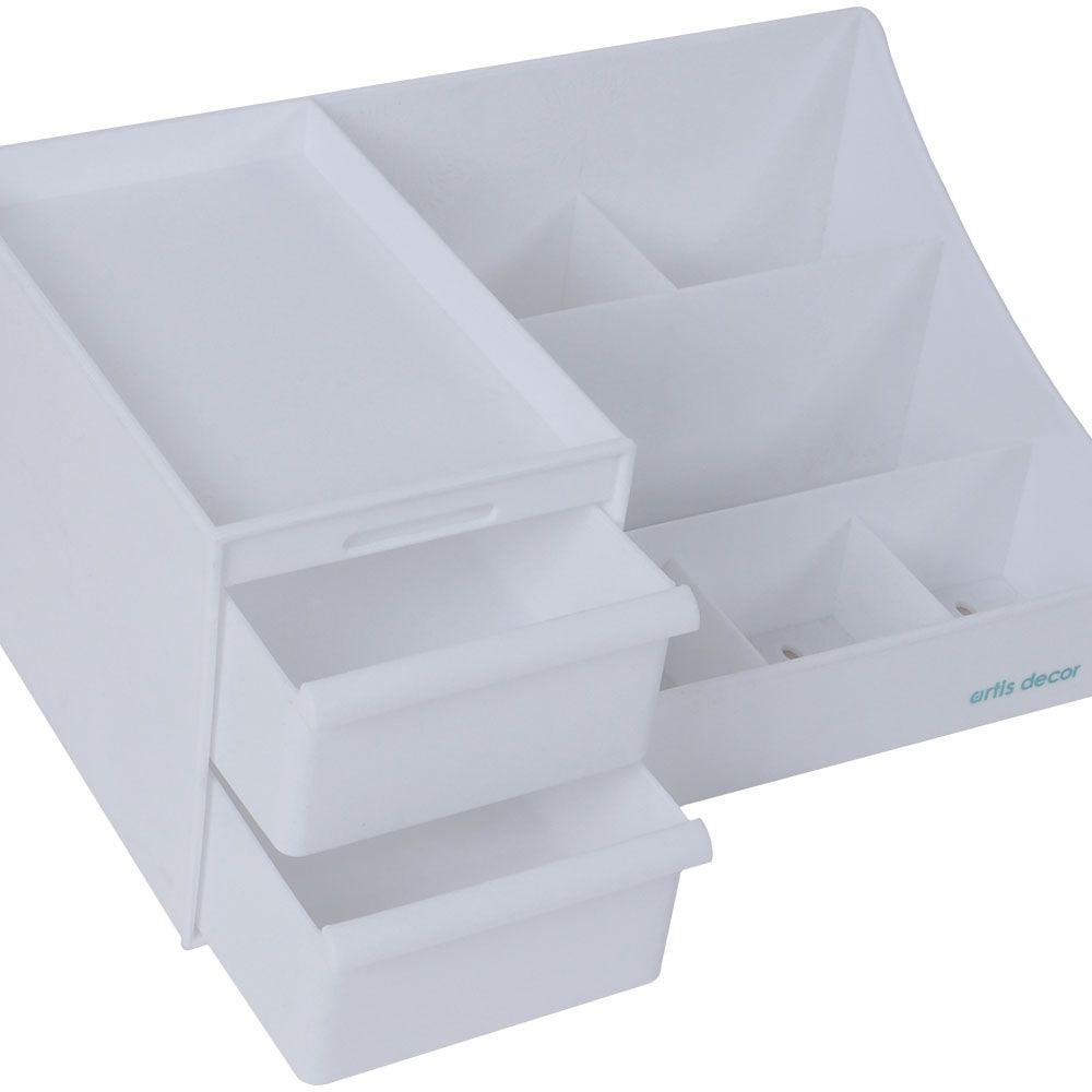Soporte Cajonera de organización 28,5x17,8x13,5cm Blanco Artis Decor