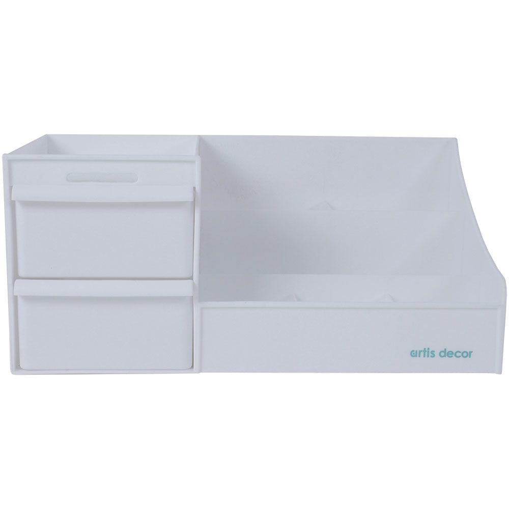 Soporte Cajonera de organización 28,5x17,8x13,5cm Blanco Artis Decor