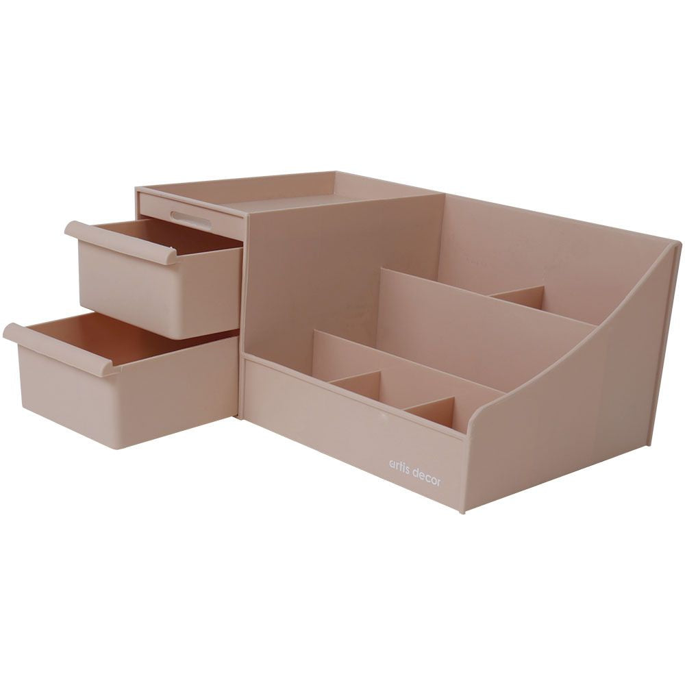 Soporte Cajonera de organización 28,5x17,8x13,5cm Rosa Artis Decor