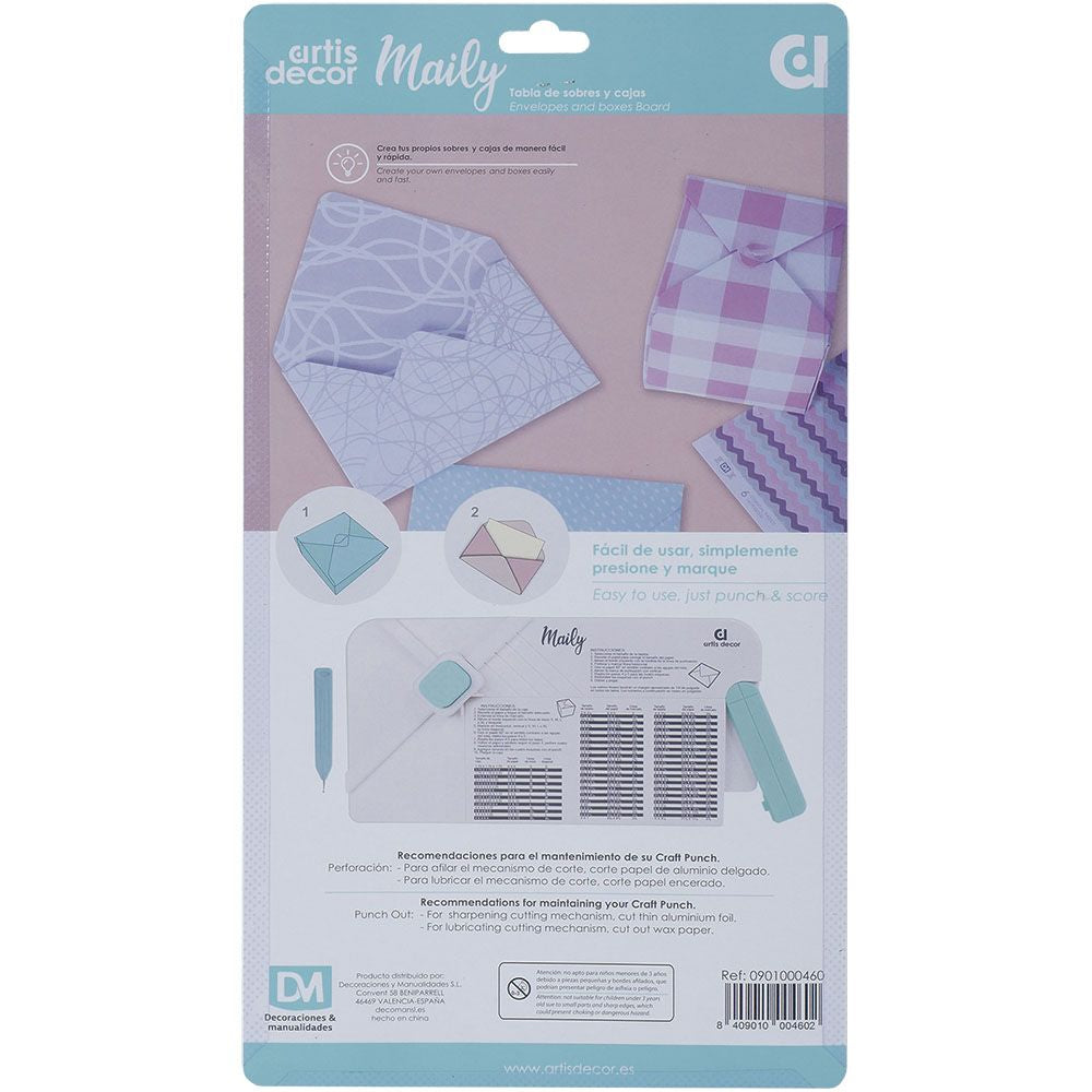 Tabla para hacer sobres y cajas Maily Artis Decor