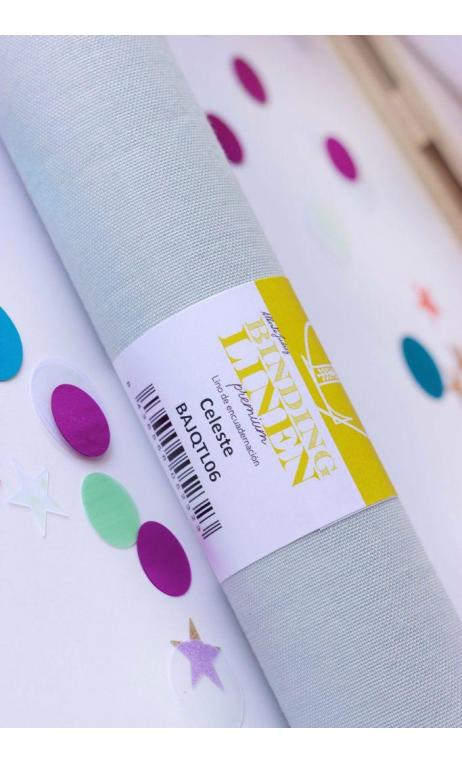 Tela Lino Celeste 50x105 Vintage Odyssey