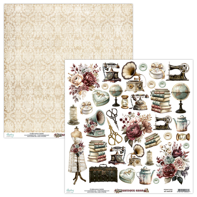 Papel suelto 09 Antique Shop Mintay 30x30