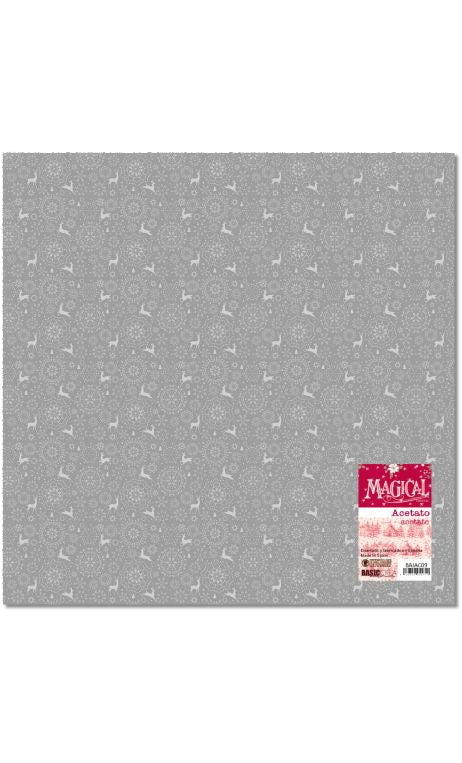 Acetato impreso en blanco 12x12 Magical 2 Vintage Odyssey