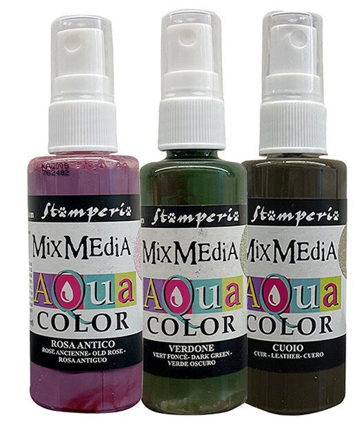 Aquacolor spray Set Woodland KAQXWL Stamperia