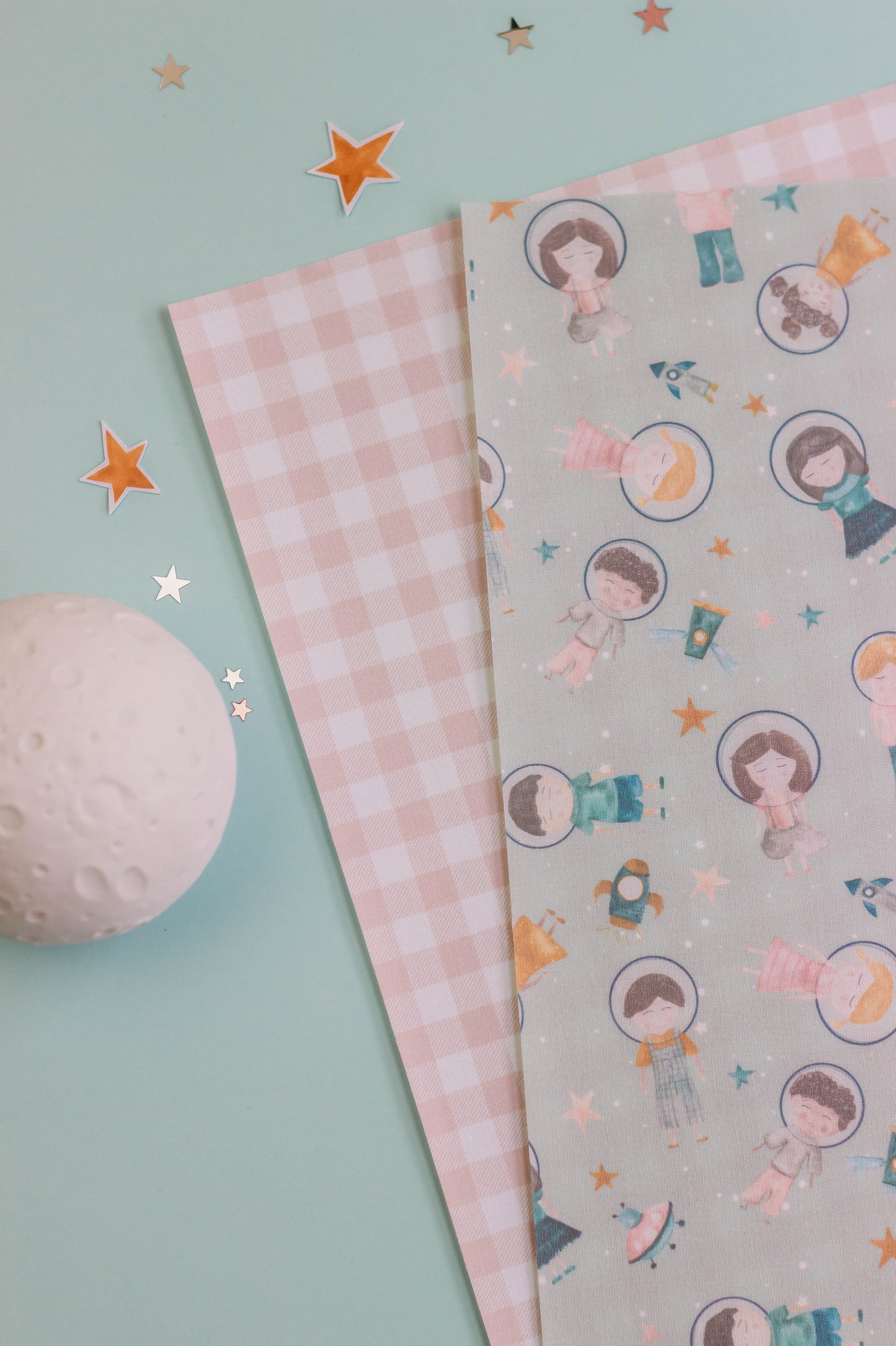 Pack Telas de Encuadernar “Astronauta” Gigi’s Lab