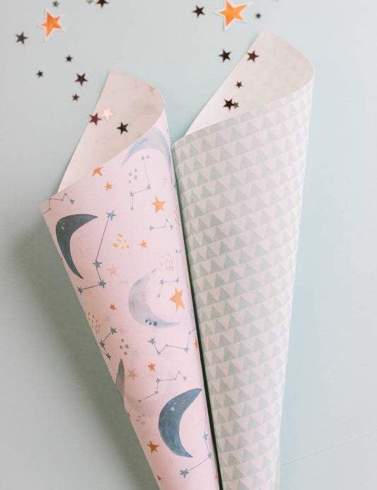 Pack Telas de Encuadernar “Lunas” Gigi’s Lab