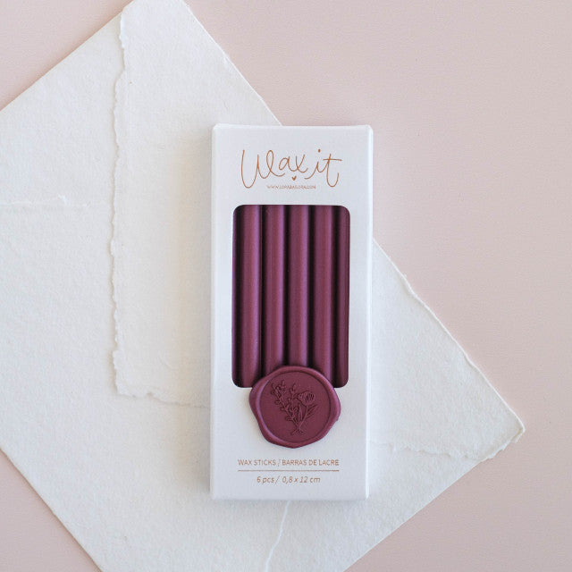 Set de 6 barras de lacre Plum Lora Bailora