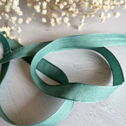 1 m Cinta Lino Azul Vintage 12mm Alua Cid