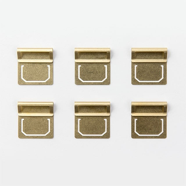 Traveler's Company | Marcapáginas Brass Index Plate