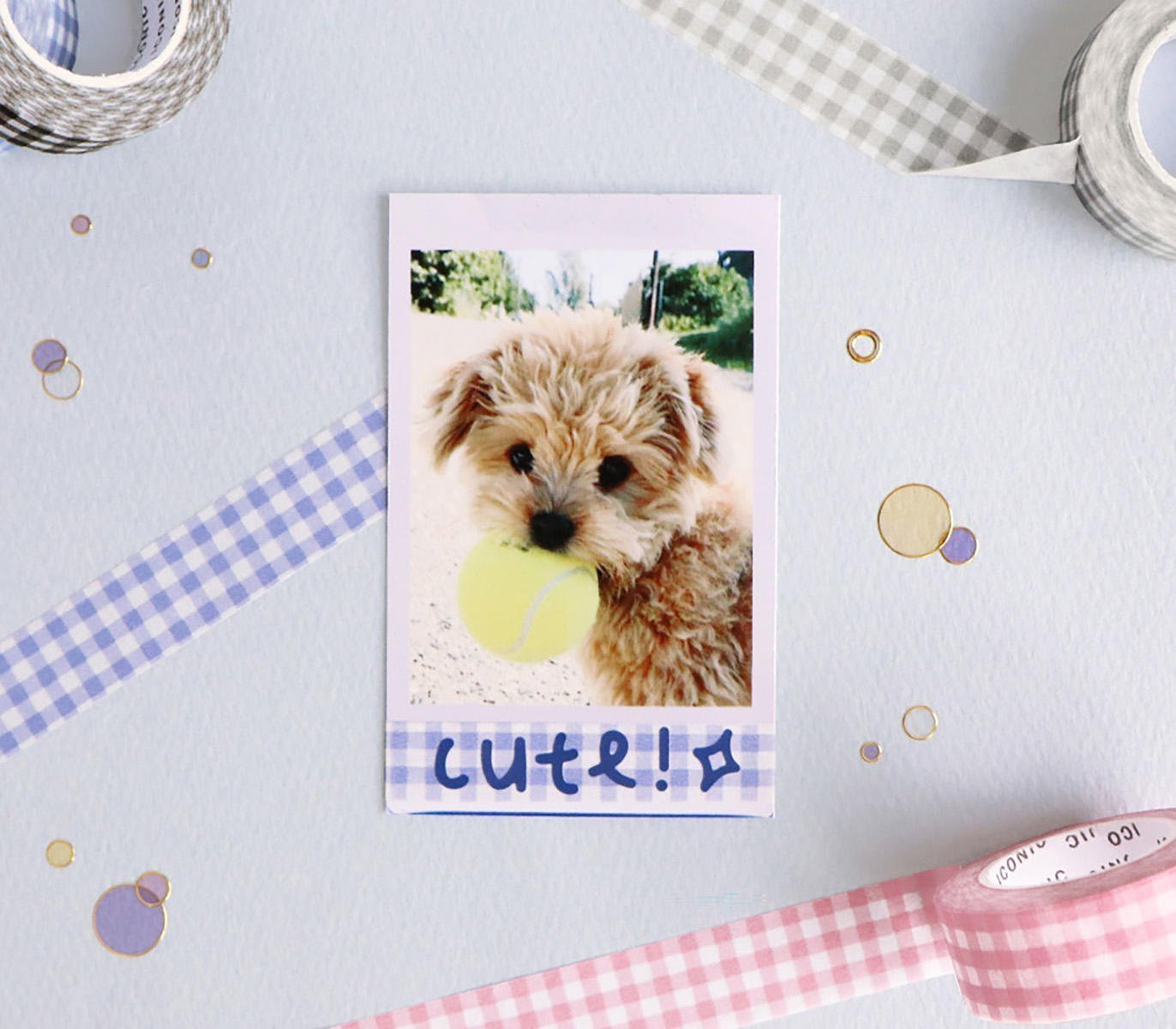 Iconic | Washi Tape Masking Tape Gingham Nº077 Blueberry