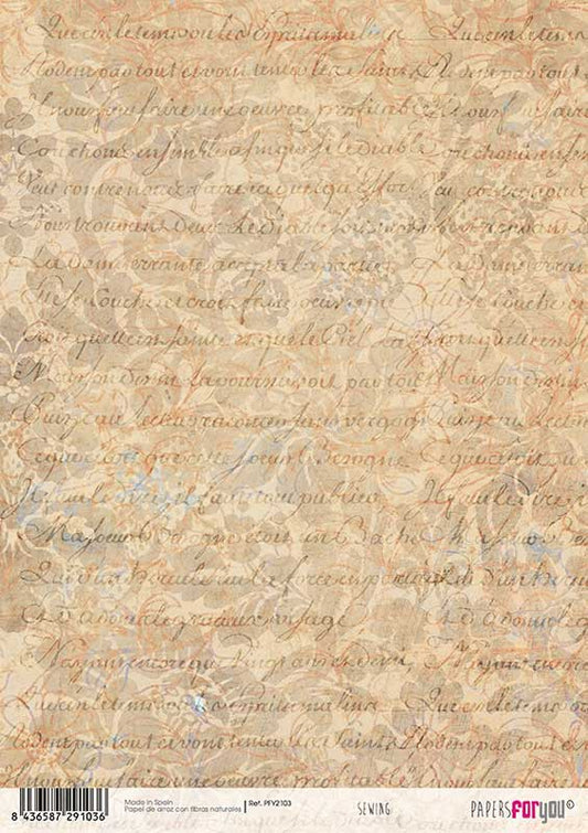 Papel de arroz A4 Sewing Papers for you