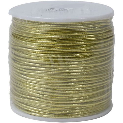 Goma Cordón Elástico Oro 2mm x 1 metro