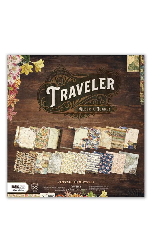 Colección Traveller 18 Papeles a doble cara Vintage Odyssey