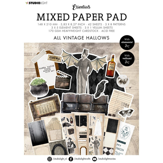 Studio Light Essentials Mixed Paper Pad “All Vintage Hallows” MPP25